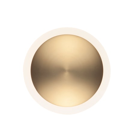 Saucer 1-Light 7 Wide Black / Gold Wall Sconce